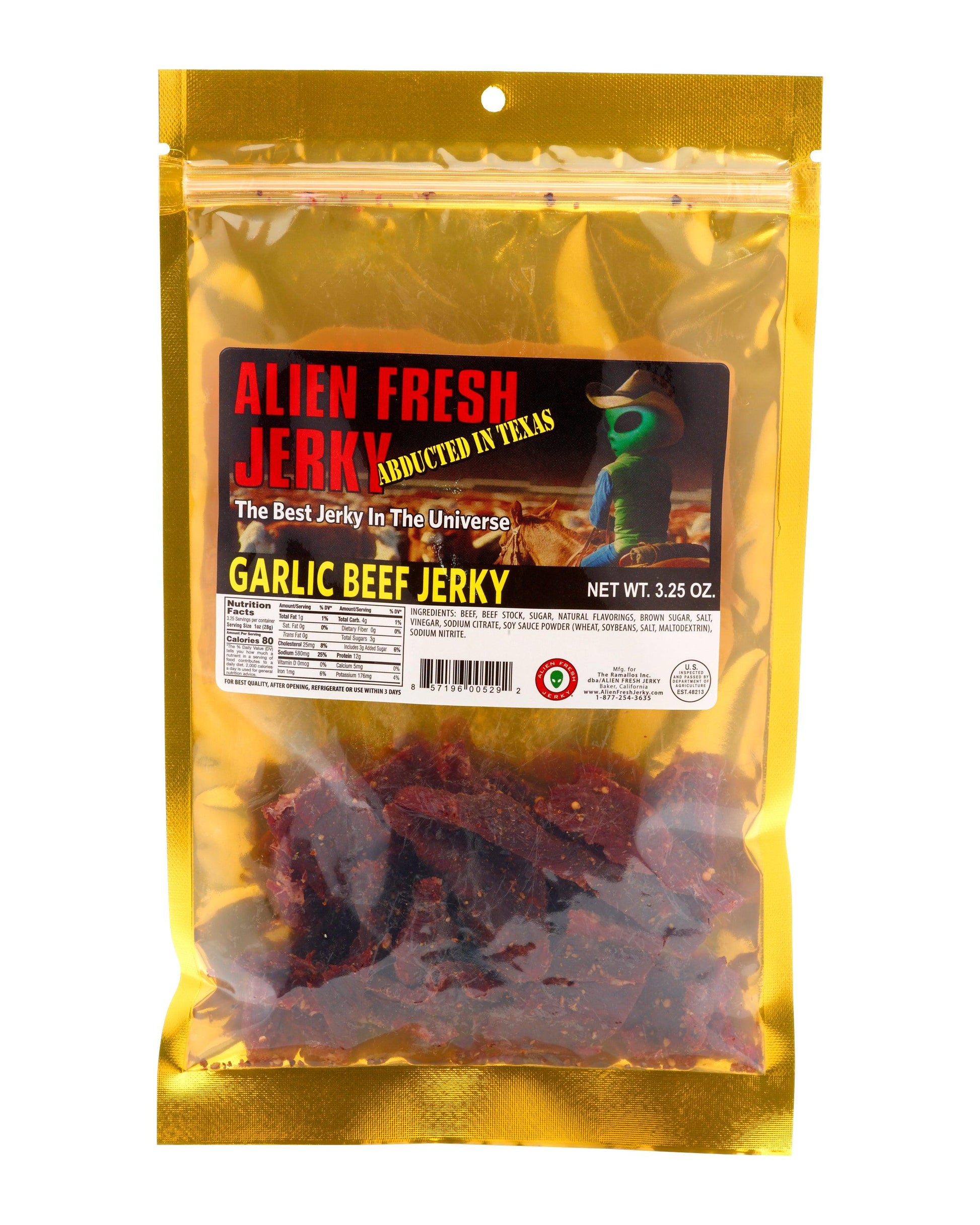 TX Style Garlic Beef Jerky - 3.25oz
