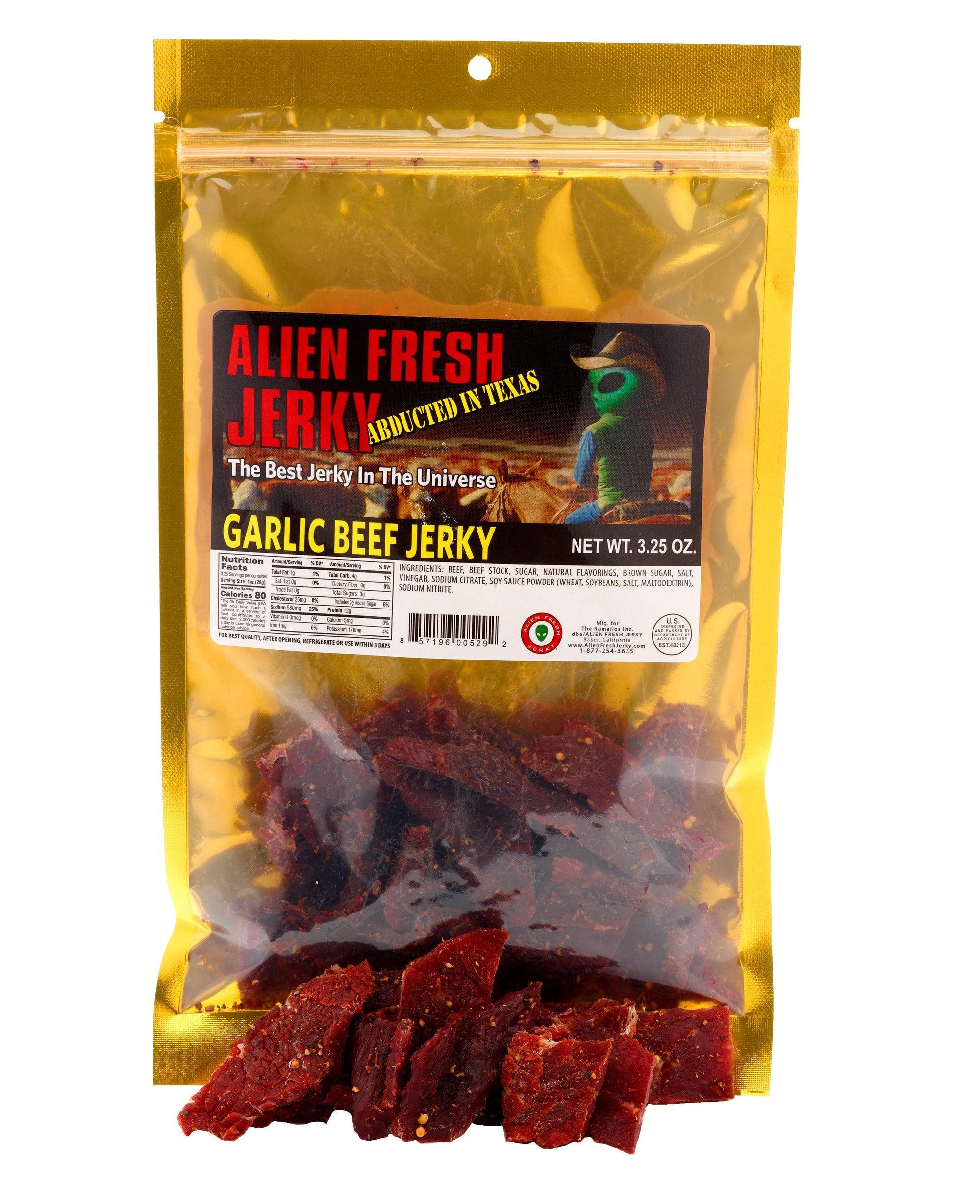 TX Style Garlic Beef Jerky - 3.25oz