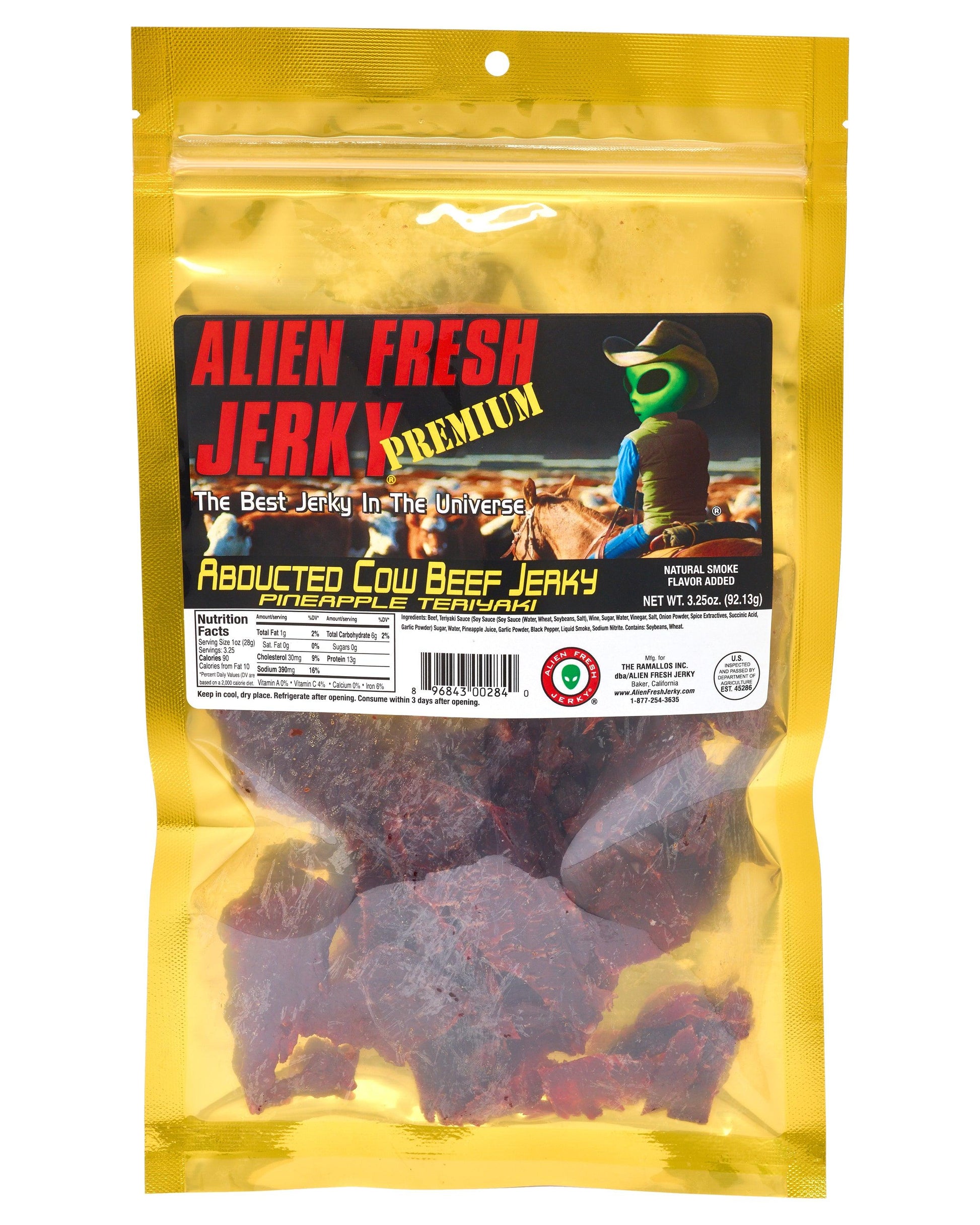 Abducted Cow Pineapple Teriyaki Beef Jerky (3.25 oz)