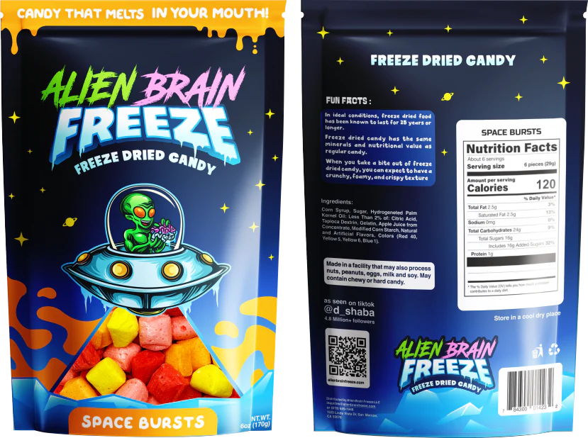 Alien Brain Freeze - Freeze Dried Space Bursts