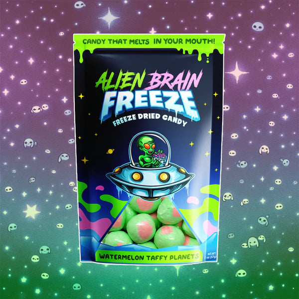 Alien Brain Freeze Candy Taffy Watermelon