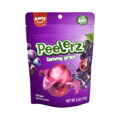 Amos Peelerz - Peelable Grape Gummy 6 OZ