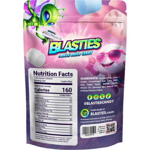 Blasties Mini Cloud Bombs Freeze Dried Candy 1.5 oz