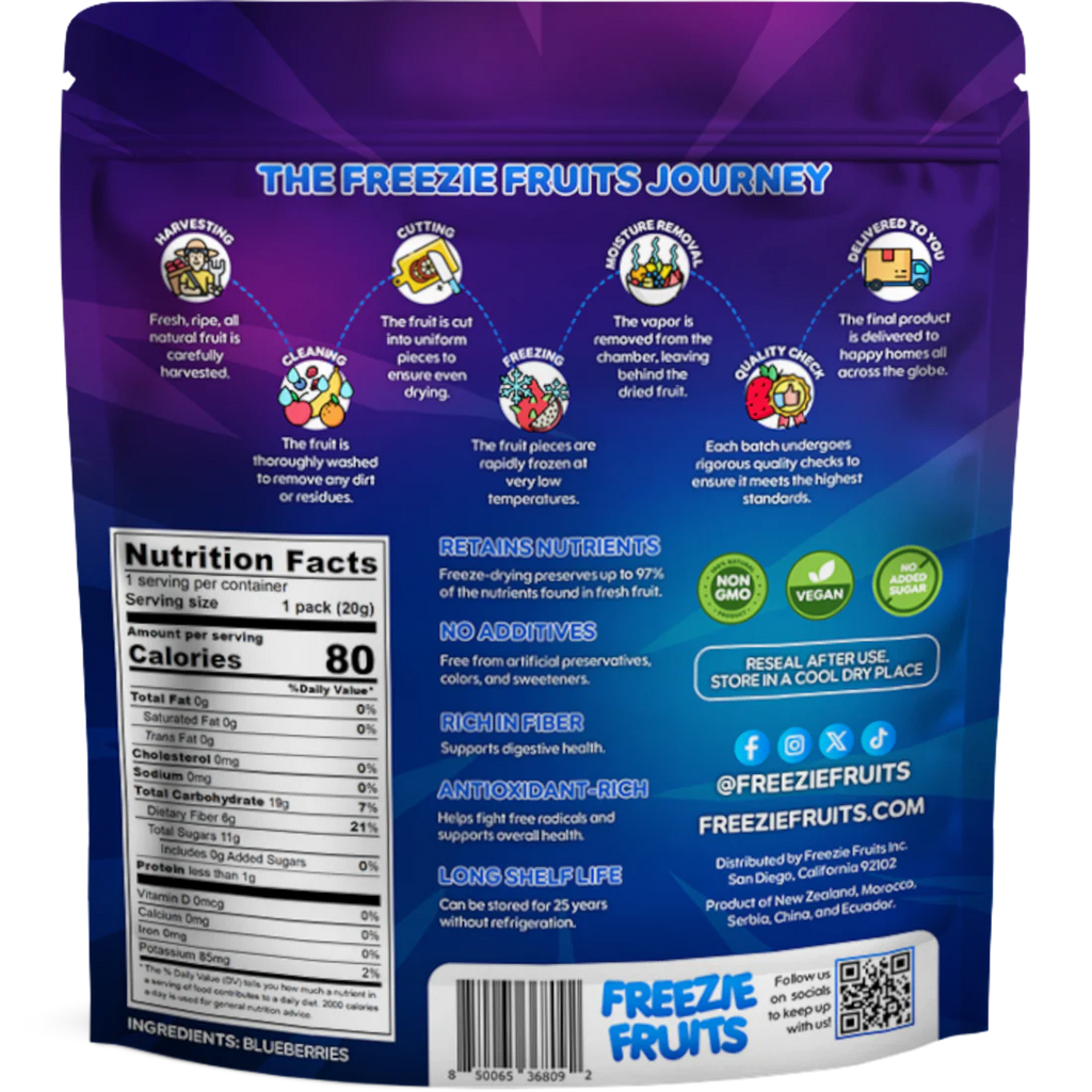Freezie Fruits - Blueberry