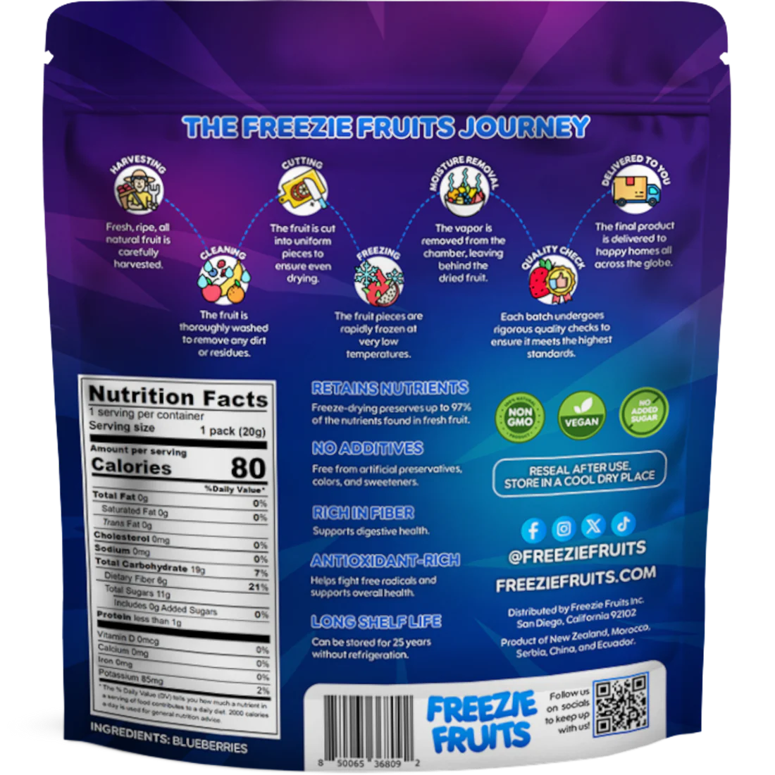 Freezie Fruits - Blueberry