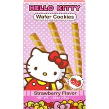 Hello Kitty Strawberry Flavor Wafer Cookies