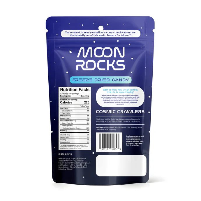 Moon Rocks Freeze Dried Cosmic Crawler (1.76 Oz)
