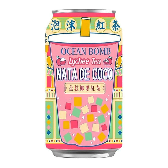 OCEAN BOMB NATA DE COCO LYCHEE BLACK TEA 315ML
