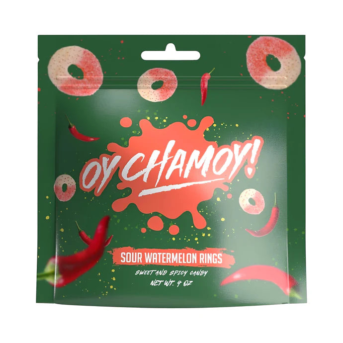 Oy Chamoy! Chamoy Sour Watermelon Rings 4 Oz.