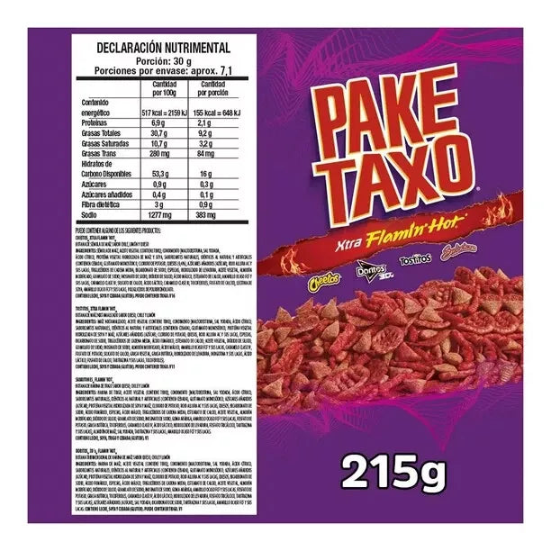 Paketaxo Flamin Hot Assorted Mex Chips 215 g
