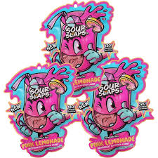 Pink Lemonade Candy Sour Slaps Gummy Belt Candy 3.4oz