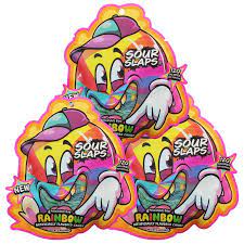 Rainbow Candy Sour Slaps Gummy Belt Candy 3.4oz