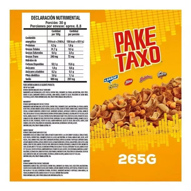 SABRITAS PAKE TAXO MEZCLADITO  - BIG 265g BAG