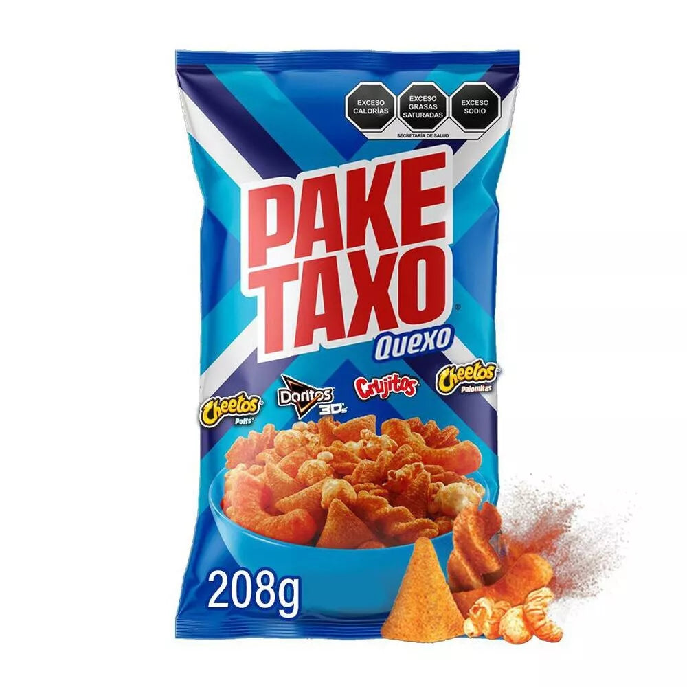 SABRITAS PAKE TAXO QUESO ASSORTED MEXICAN CHIPS - BIG 208 Gr BAG