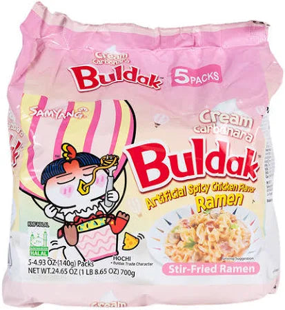 Samyang Buldak Cream Carbonara Ramen 5 Pack
