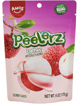 Amos Peelerz - Peelable Lychee Gummy 6 OZ
