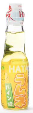 Hata Ramune Japanese Soda Pineapple Flavor 200 ml