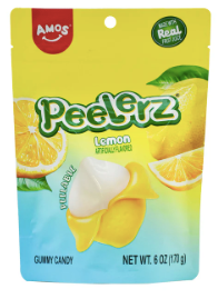 Amos Peelerz - Peelable Lemon Gummy 6 OZ