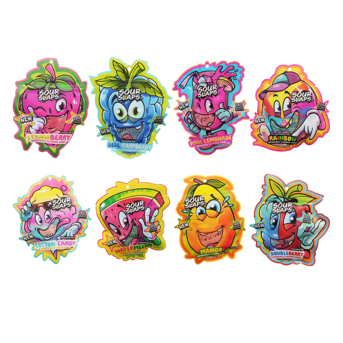 Sour Slaps Gummy Belt Candy 3.4oz